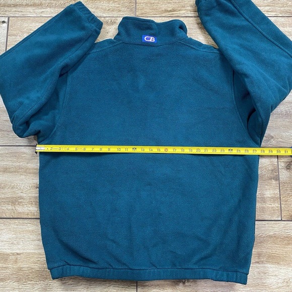 Vintage Green 1/4 Snap Anorak Fleece Pullover Jacket Sweater Size XL - Picture 5 of 10